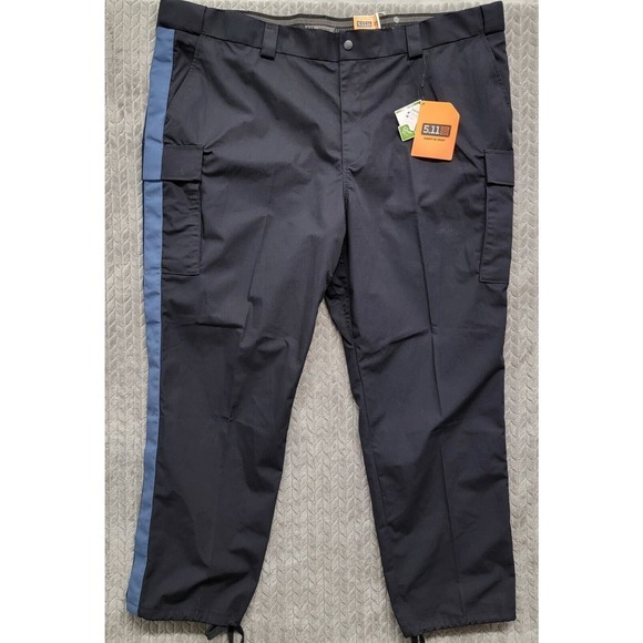 5.11 Tactical Series Mens Navy Blue Cargo Pants Striped Size 52 Long‎ 74062US - Picture 1 of 10